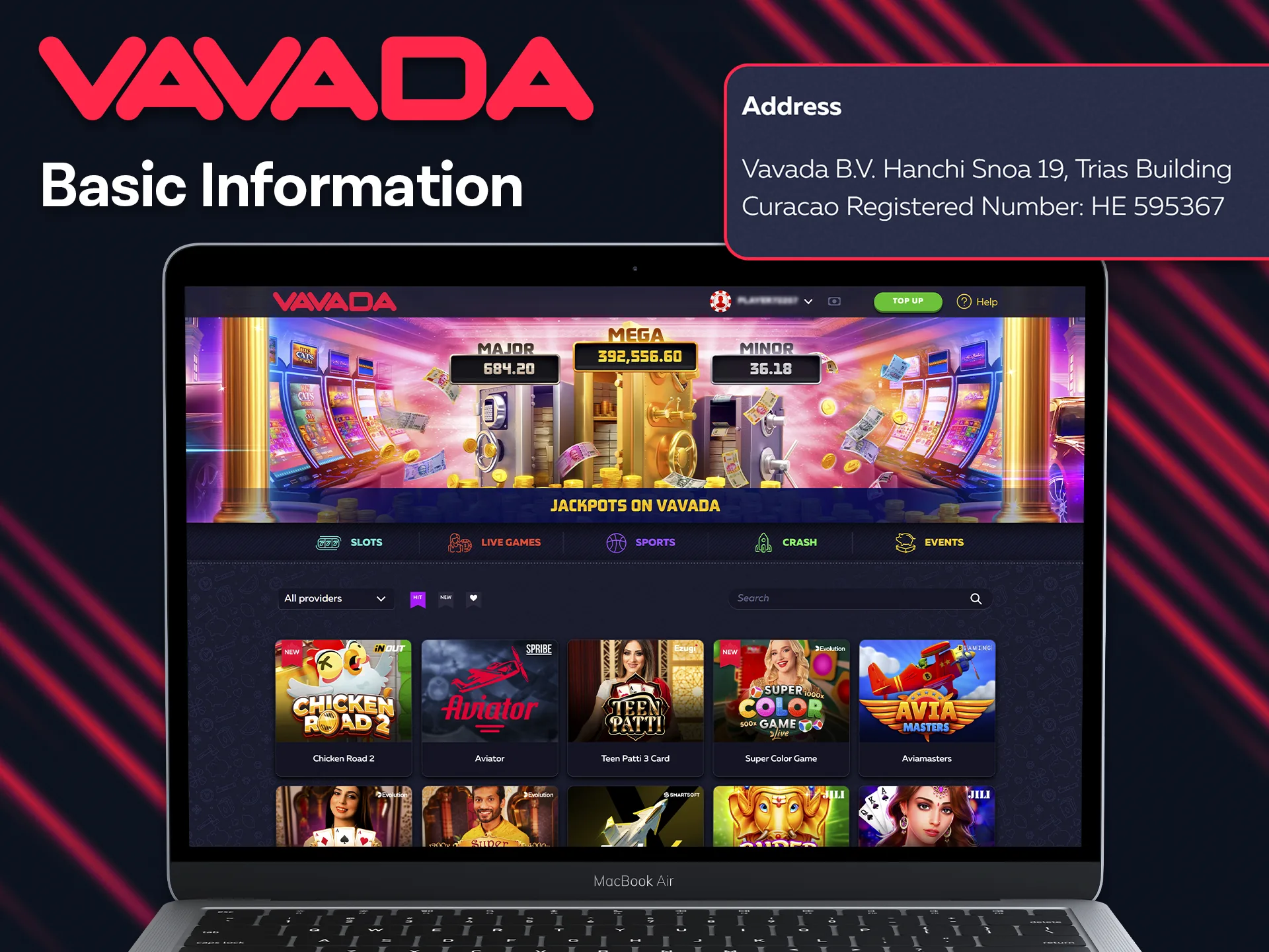 Basic information about the Vavada platform.