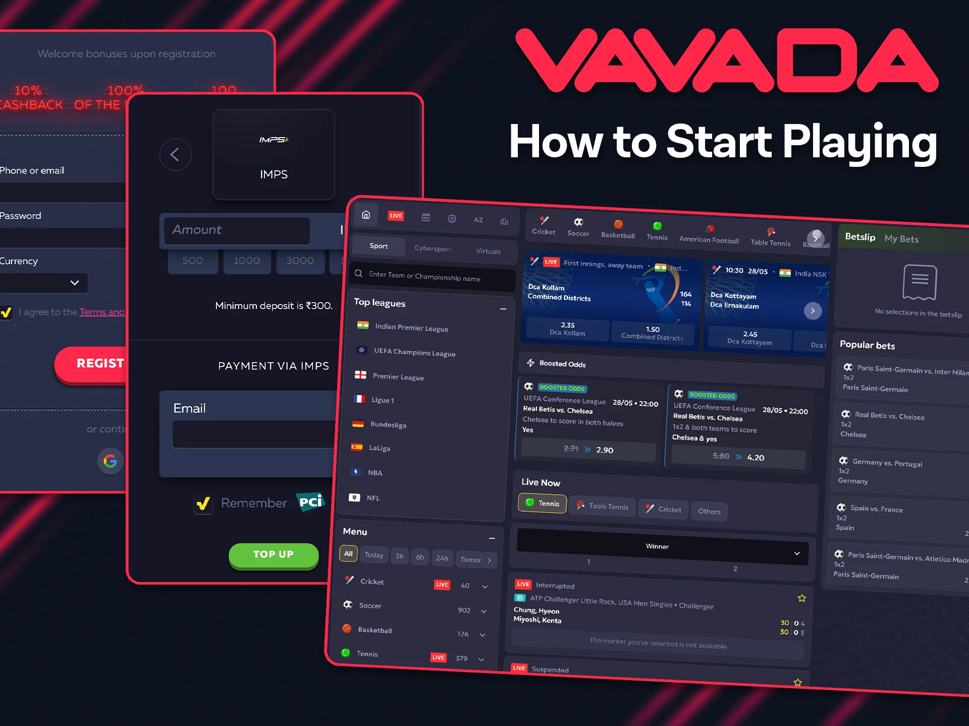 Simple instructions on how to start your journey on the Vavada platform.