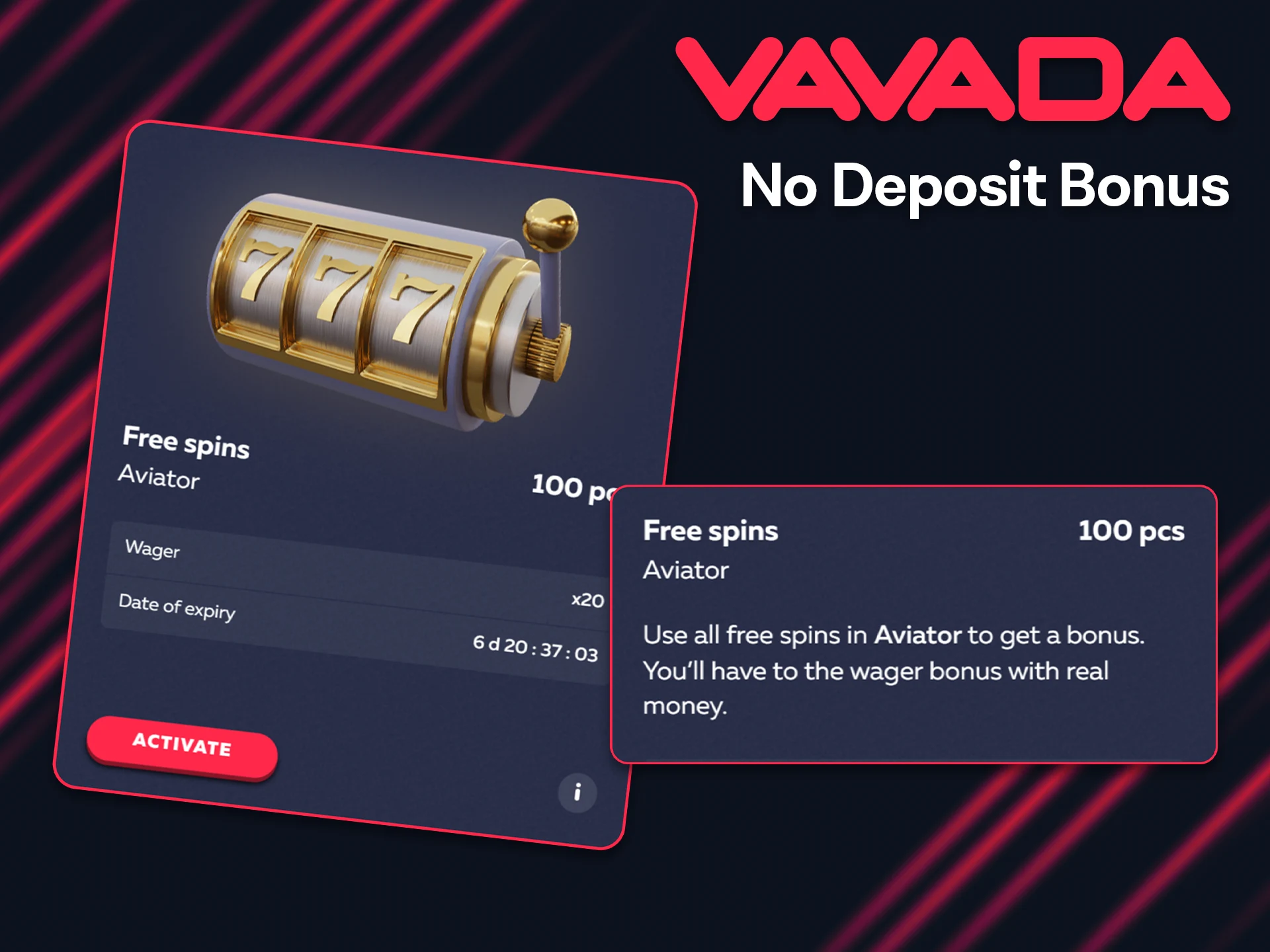Get free spins for the Aviator game on the Vavada app.