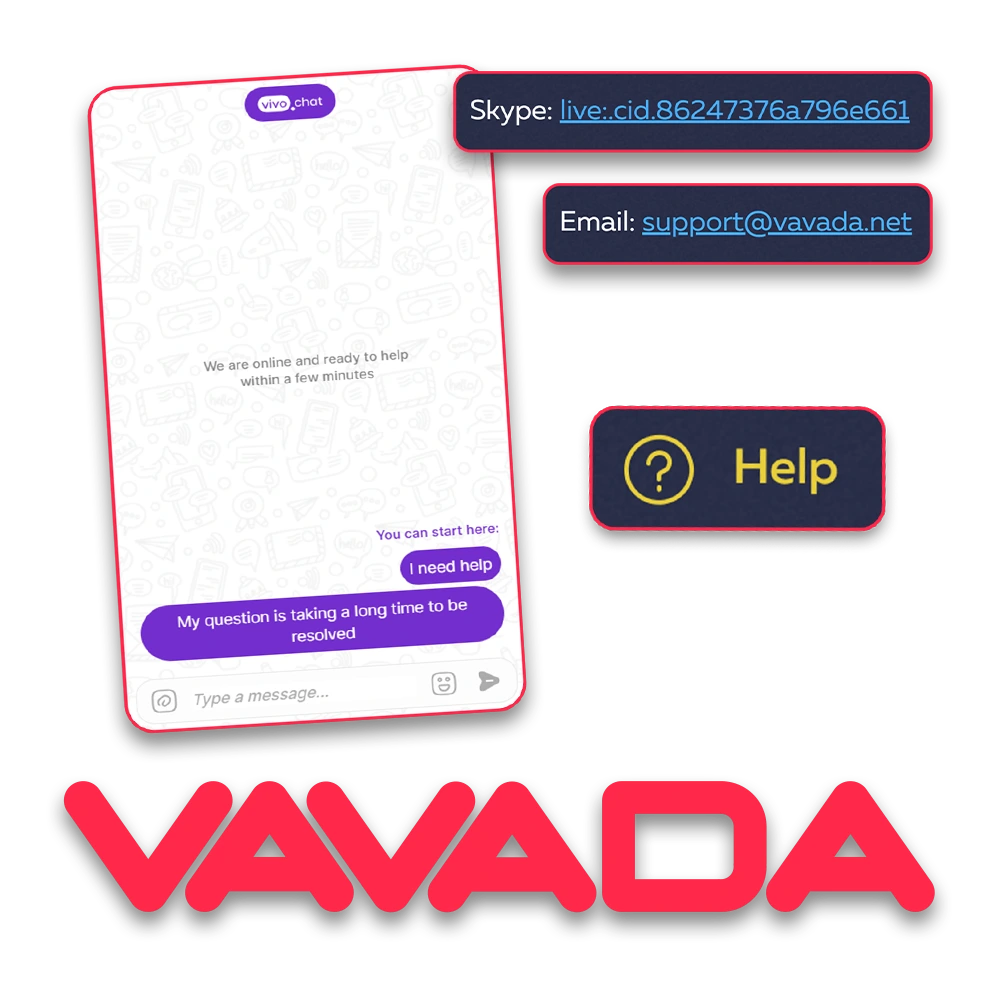 Learn how to get help from the Vavada team.