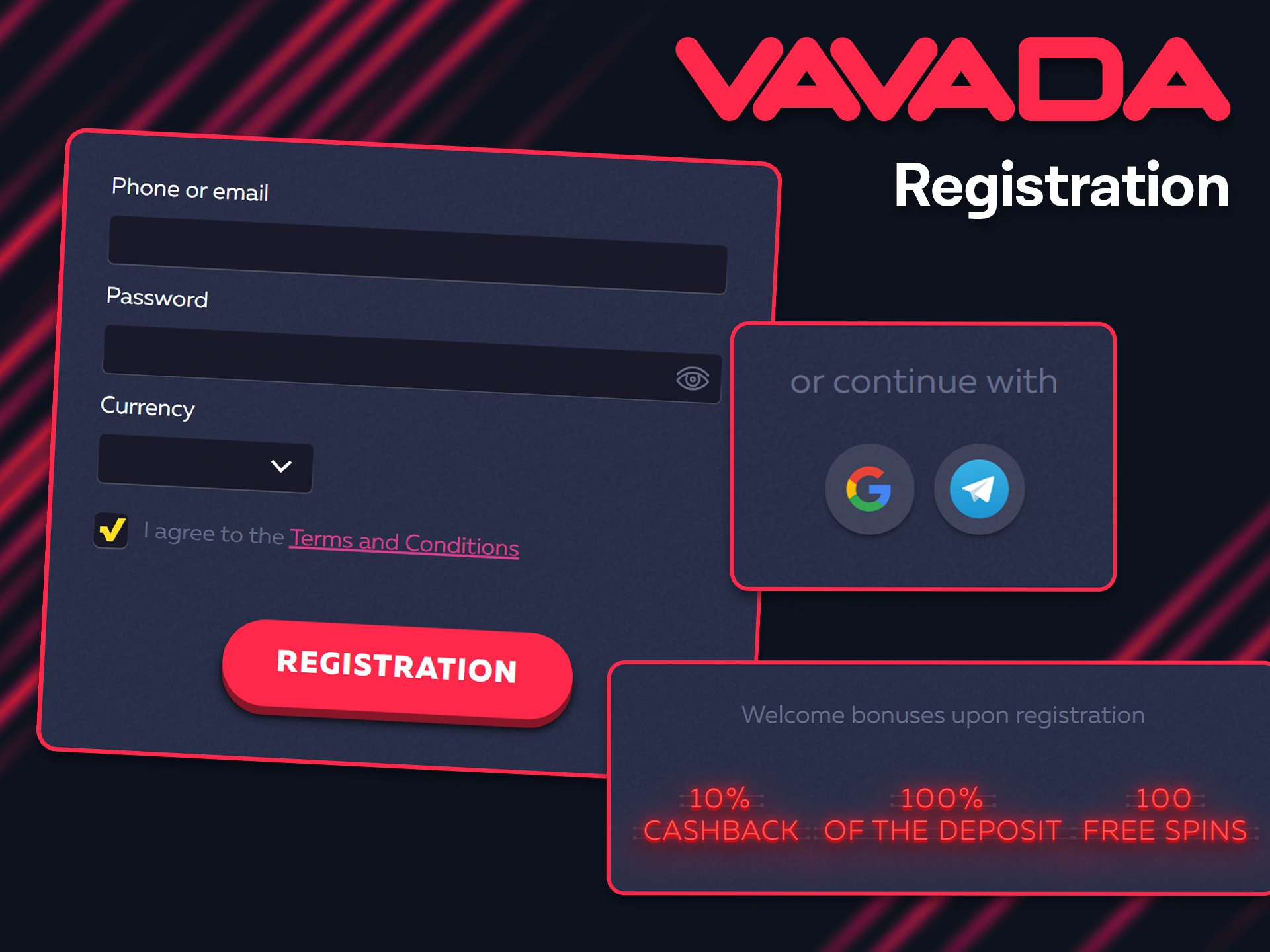 Only registered users can bet on sports at Vavada.