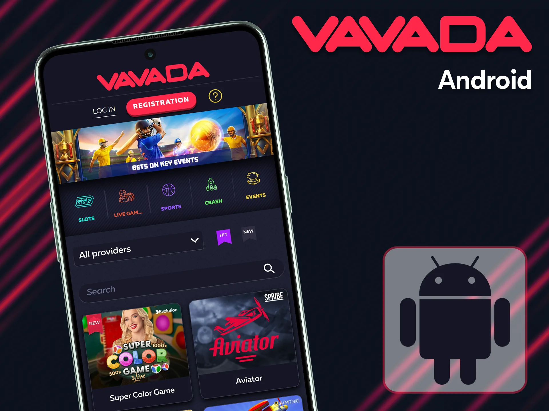Vavada is available for use on Android devices.