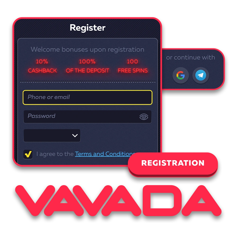 Learn how to sign up for Vavada.