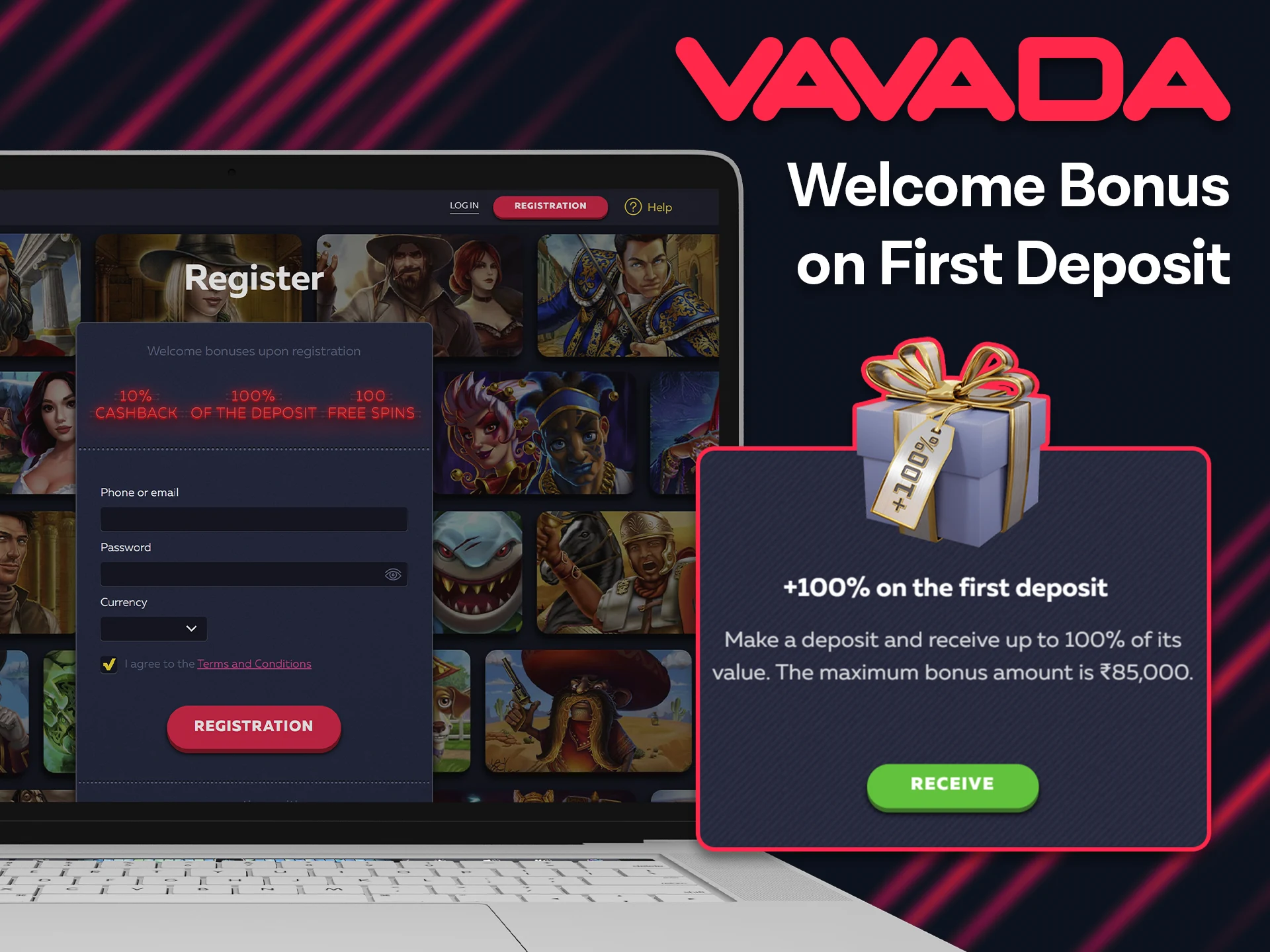Make your first deposit at Vavada to receive a welcome bonus.